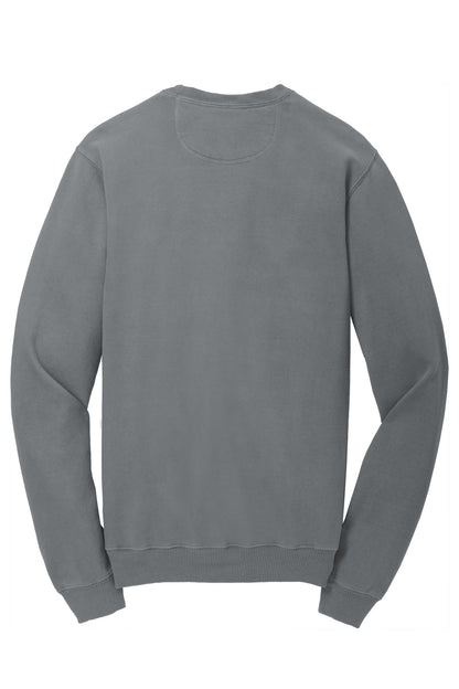 Port & Company Beach Wash Garment-Dyed Crewneck Sweatshirt PC098 Pewter