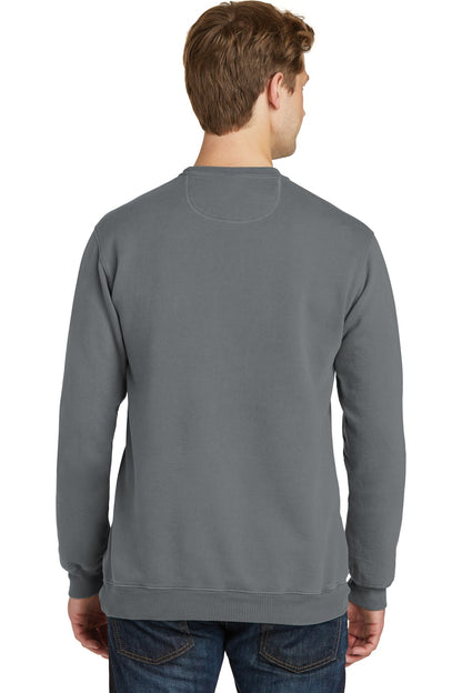 Port & Company Beach Wash Garment-Dyed Crewneck Sweatshirt PC098 Pewter