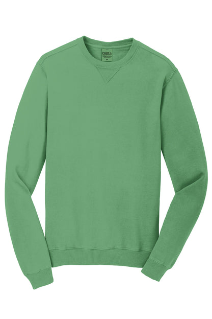 Port & Company Beach Wash Garment-Dyed Crewneck Sweatshirt PC098 Safari
