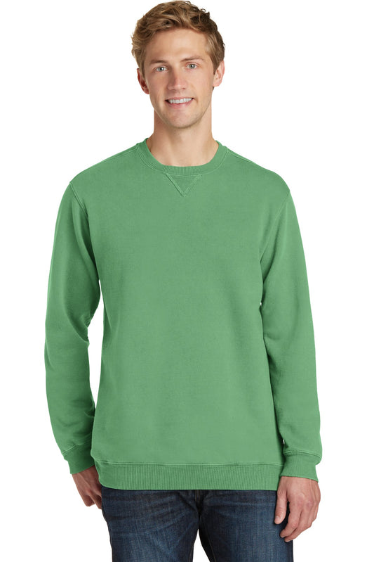 Port & Company Beach Wash Garment-Dyed Crewneck Sweatshirt PC098 Safari