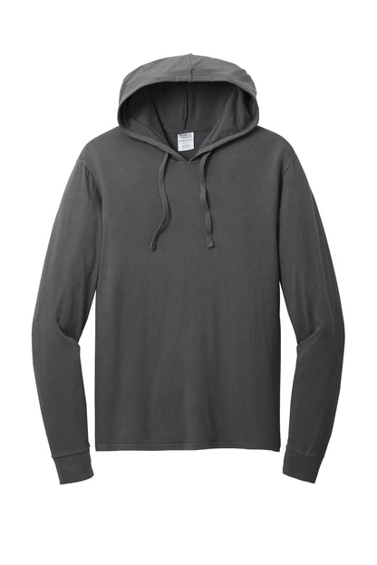Port & Company Beach Wash Garment-Dyed Pullover Hooded Tee PC099H Coal