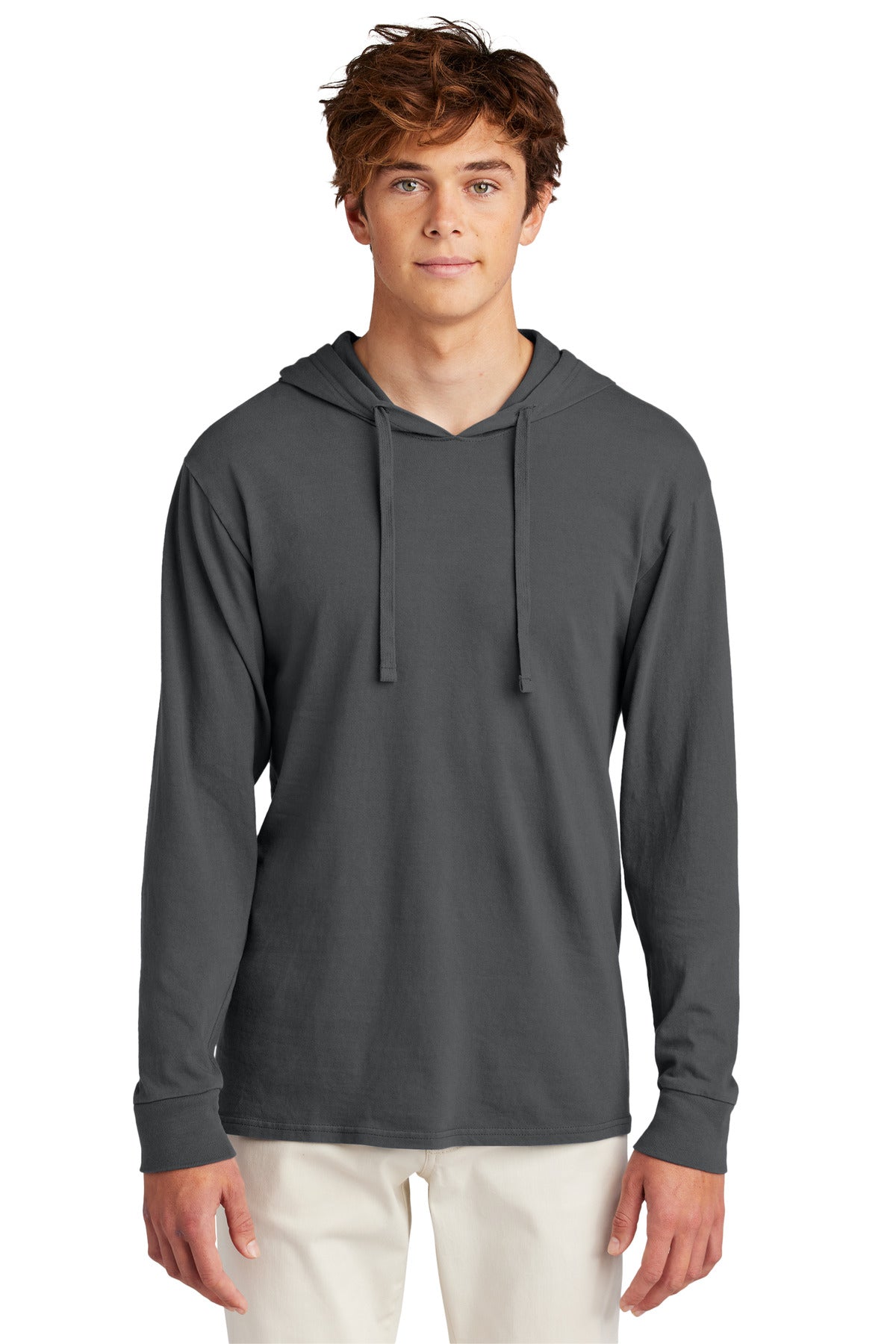 Port & Company Beach Wash Garment-Dyed Pullover Hooded Tee PC099H Coal