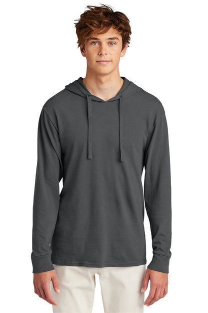 Port & Company Beach Wash Garment-Dyed Pullover Hooded Tee PC099H Coal