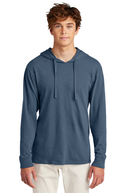 Port & Company Beach Wash Garment-Dyed Pullover Hooded Tee PC099H Denim Blue