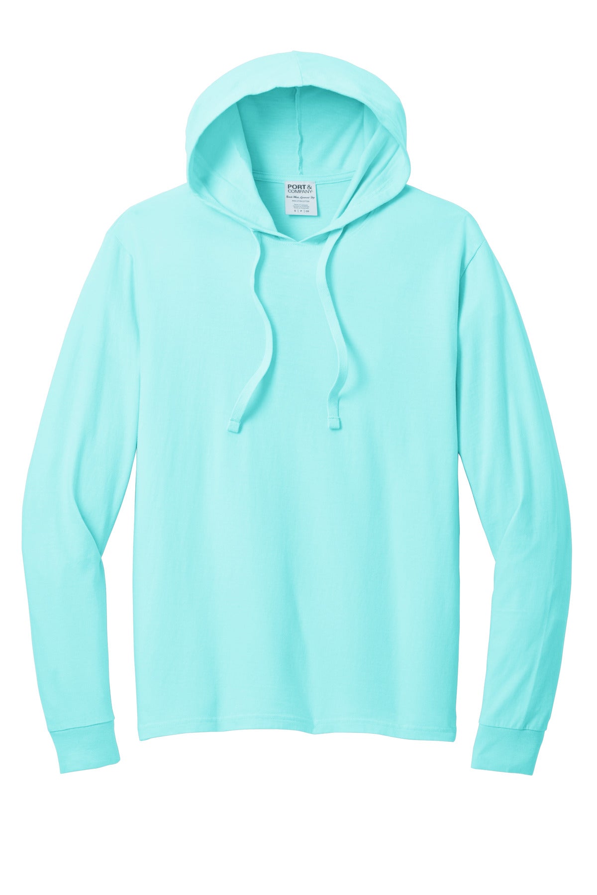 Port & Company Beach Wash Garment-Dyed Pullover Hooded Tee PC099H Glacier