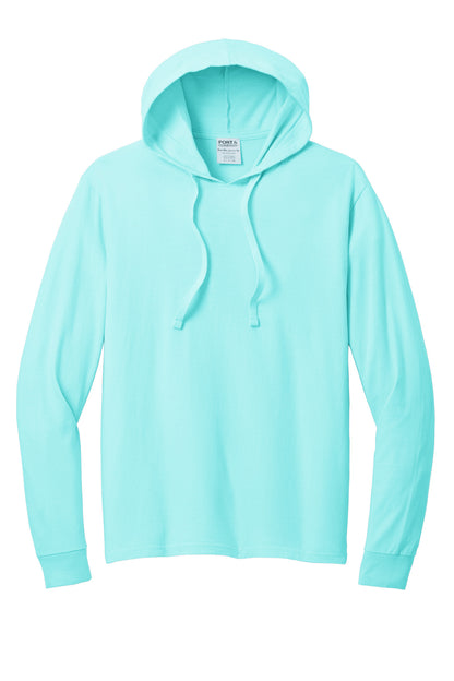 Port & Company Beach Wash Garment-Dyed Pullover Hooded Tee PC099H Glacier