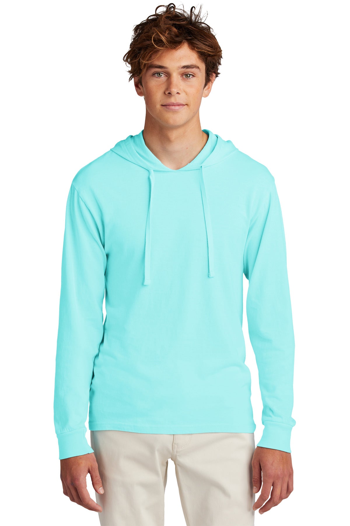 Port & Company Beach Wash Garment-Dyed Pullover Hooded Tee PC099H Glacier