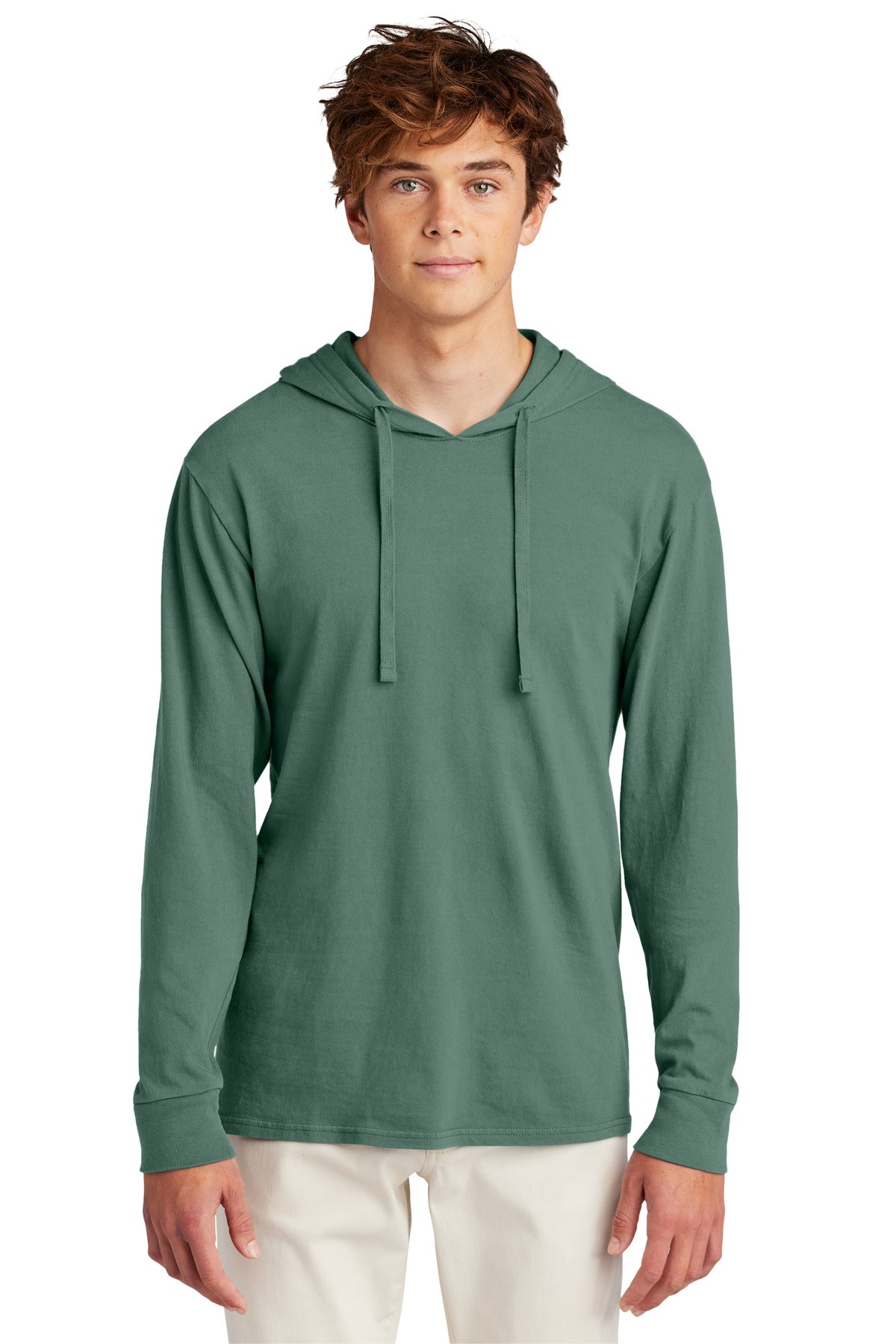 Port & Company Beach Wash Garment-Dyed Pullover Hooded Tee PC099H Nordic Green