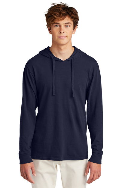Port & Company Beach Wash Garment-Dyed Pullover Hooded Tee PC099H True Navy