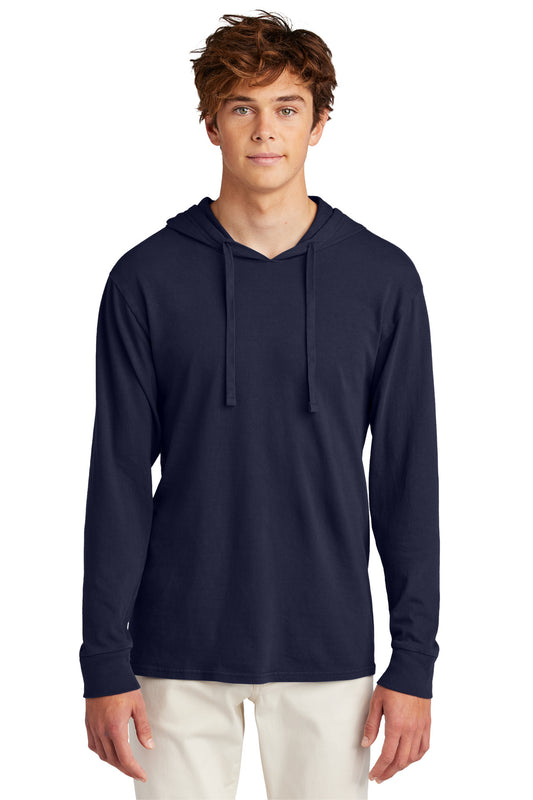 Port & Company Beach Wash Garment-Dyed Pullover Hooded Tee PC099H True Navy