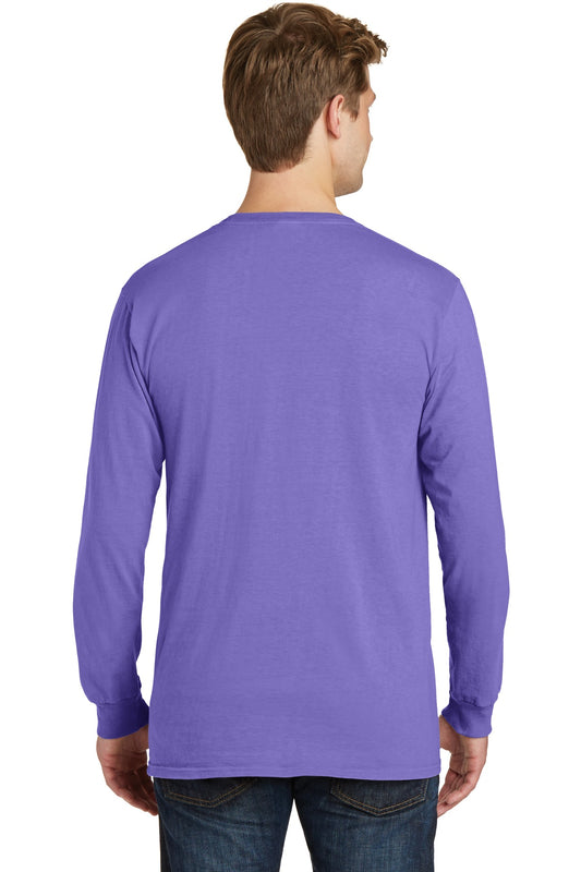 Port & Company Beach Wash Garment-Dyed Long Sleeve Tee PC099LS Amethyst