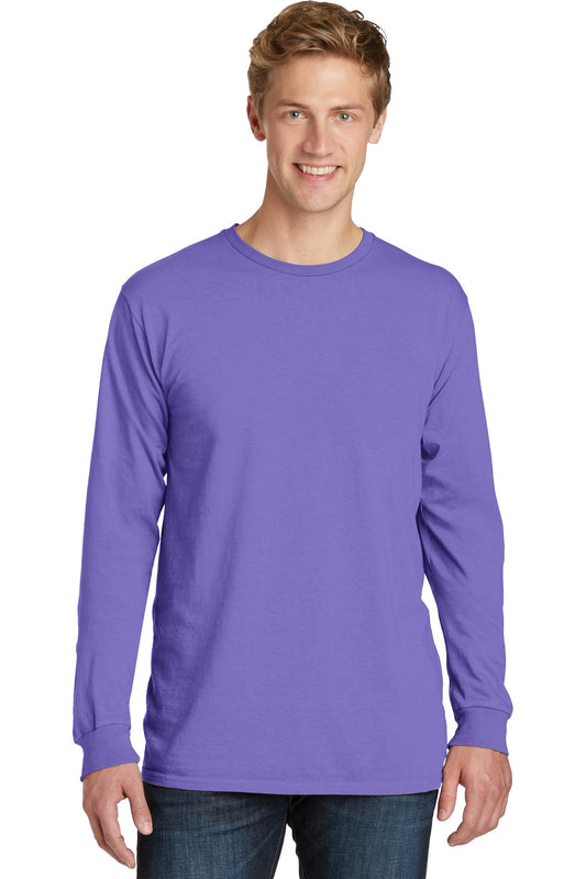 Port & Company Beach Wash Garment-Dyed Long Sleeve Tee PC099LS Amethyst