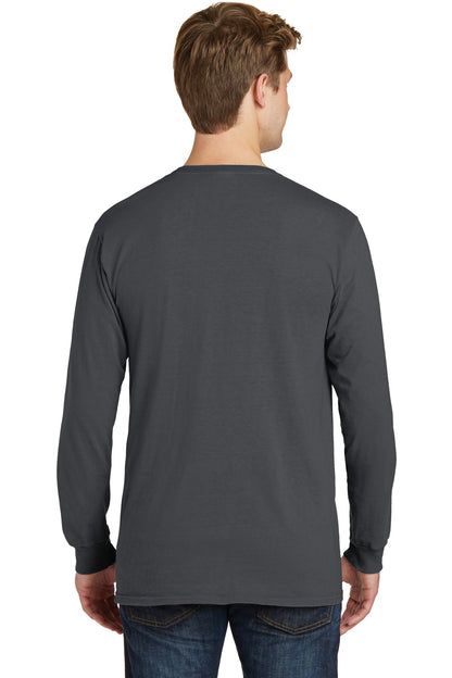 Port & Company Beach Wash Garment-Dyed Long Sleeve Tee PC099LS Coal