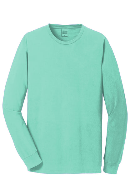 Port & Company Beach Wash Garment-Dyed Long Sleeve Tee PC099LS Cool Mint