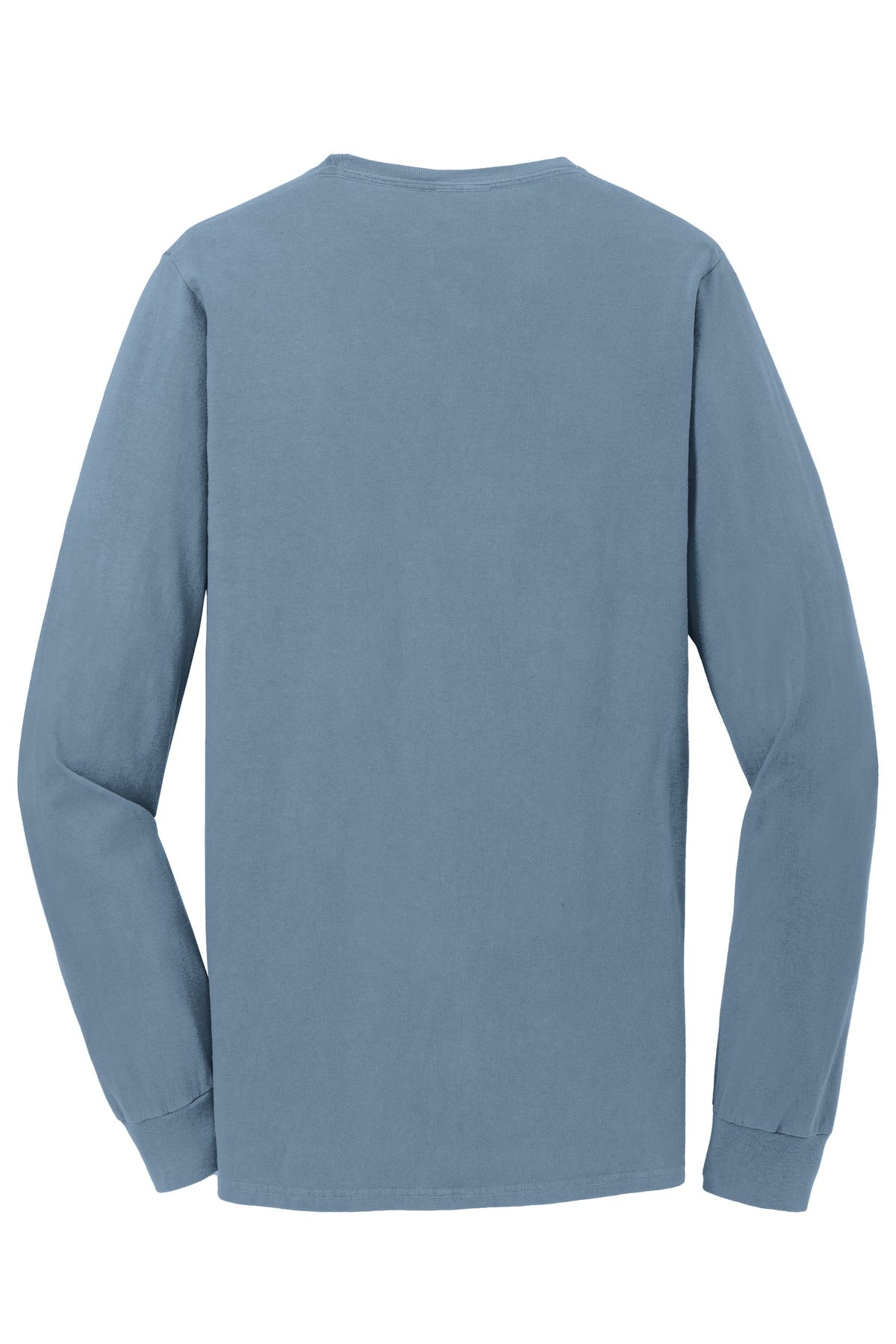 Port & Company Beach Wash Garment-Dyed Long Sleeve Tee PC099LS Denim Blue