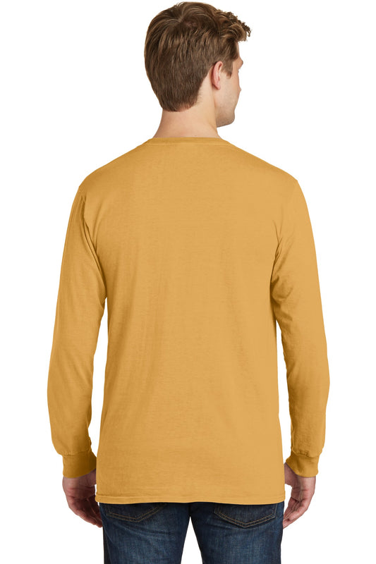 Port & Company Beach Wash Garment-Dyed Long Sleeve Tee PC099LS Dijon