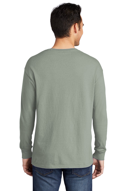 Port & Company Beach Wash Garment-Dyed Long Sleeve Tee PC099LS Dove Grey