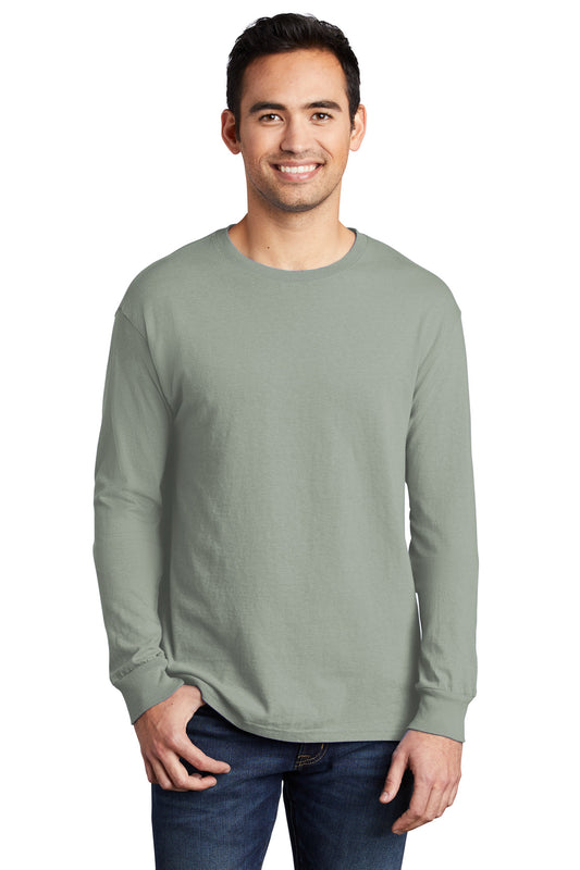 Port & Company Beach Wash Garment-Dyed Long Sleeve Tee PC099LS Dove Grey