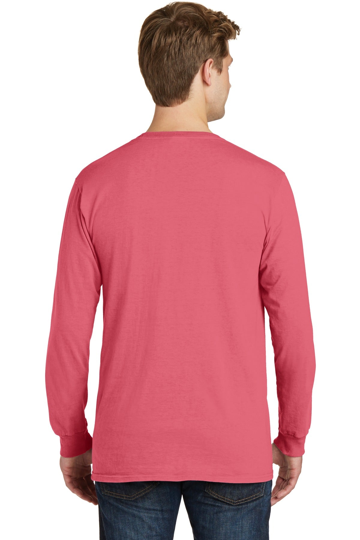 Port & Company Beach Wash Garment-Dyed Long Sleeve Tee PC099LS Fruit Punch
