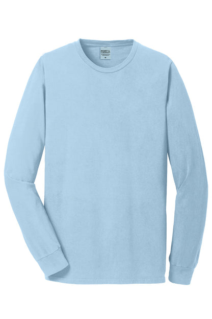 Port & Company Beach Wash Garment-Dyed Long Sleeve Tee PC099LS Glacier