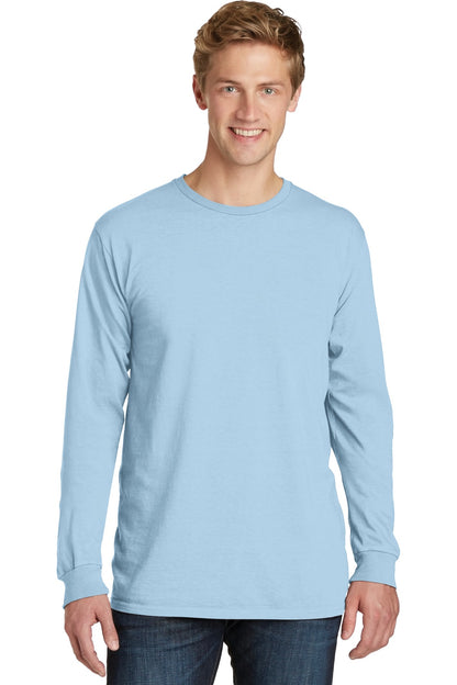 Port & Company Beach Wash Garment-Dyed Long Sleeve Tee PC099LS Glacier