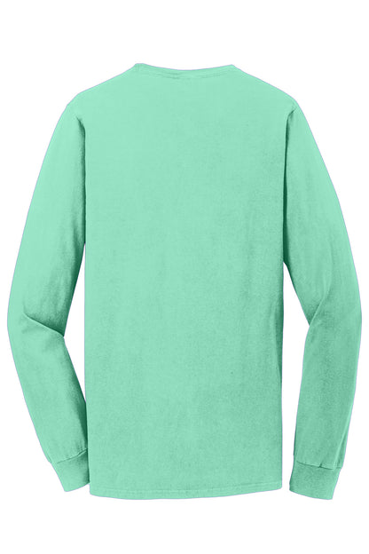 Port & Company Beach Wash Garment-Dyed Long Sleeve Tee PC099LS Jadeite