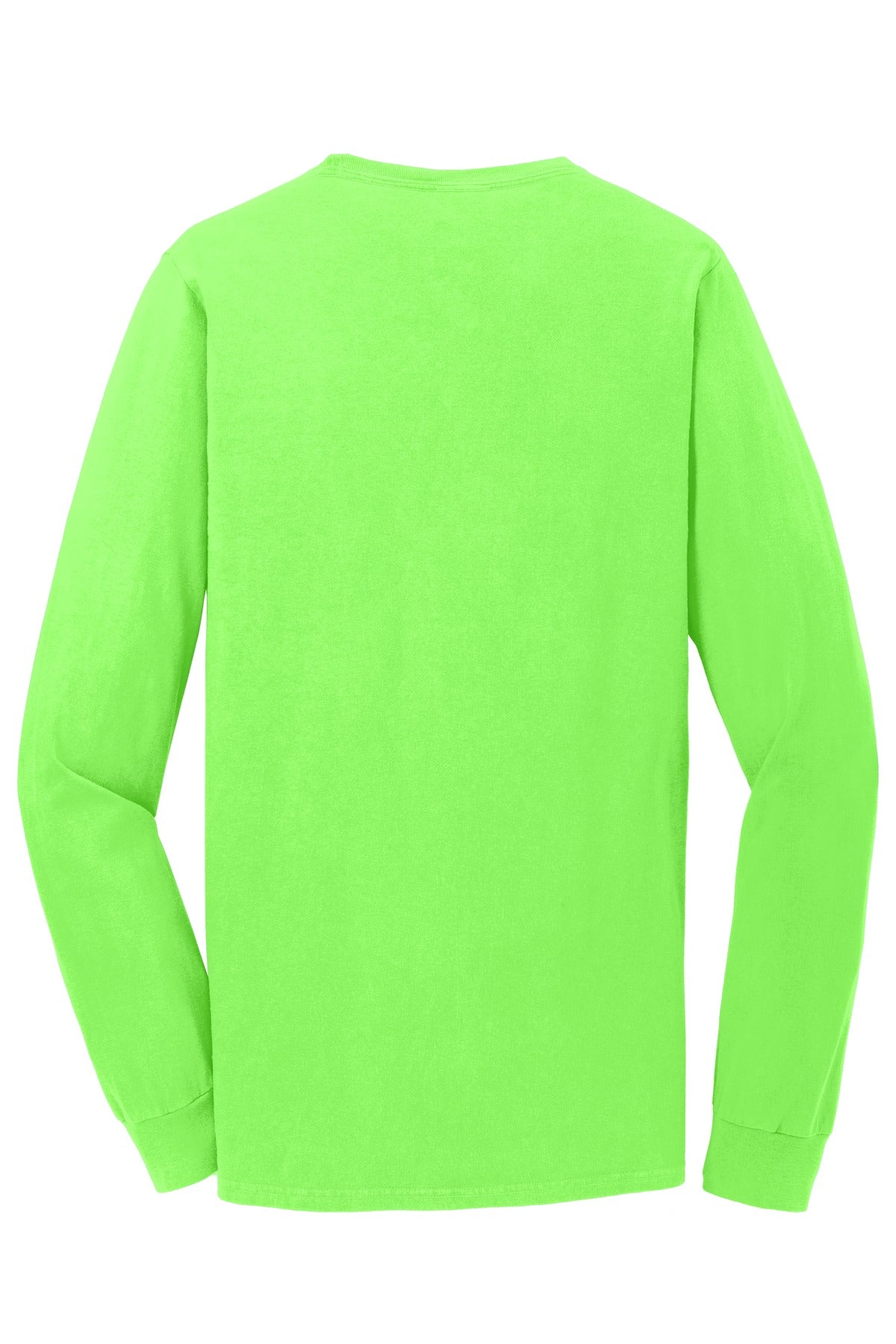 Port & Company Beach Wash Garment-Dyed Long Sleeve Tee PC099LS Neon Green