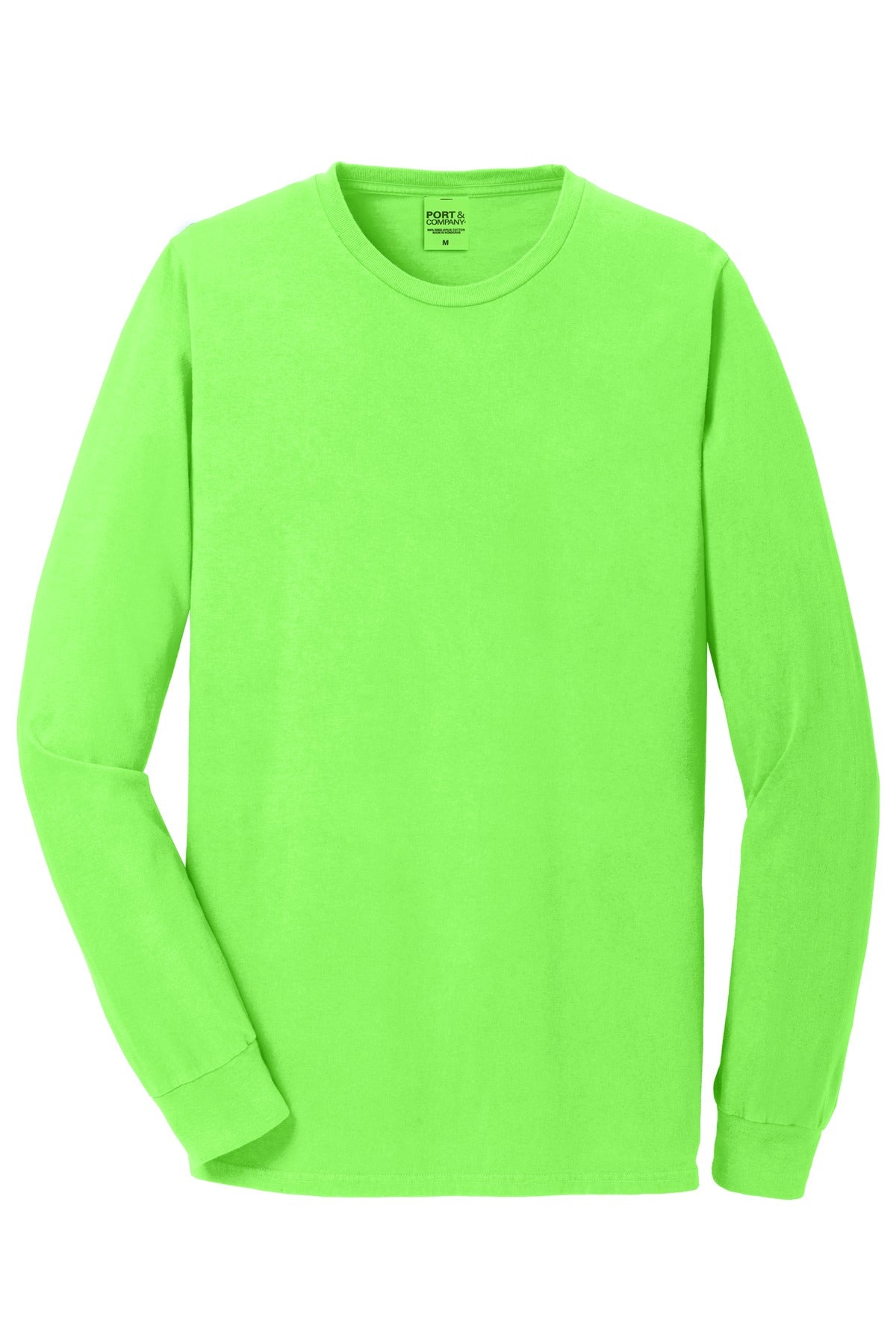 Port & Company Beach Wash Garment-Dyed Long Sleeve Tee PC099LS Neon Green