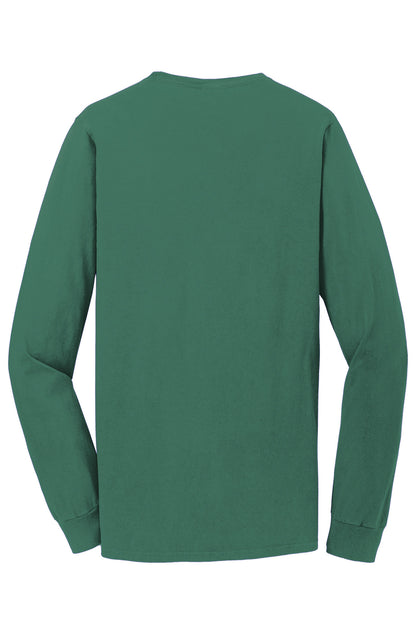 Port & Company Beach Wash Garment-Dyed Long Sleeve Tee PC099LS Nordic Green