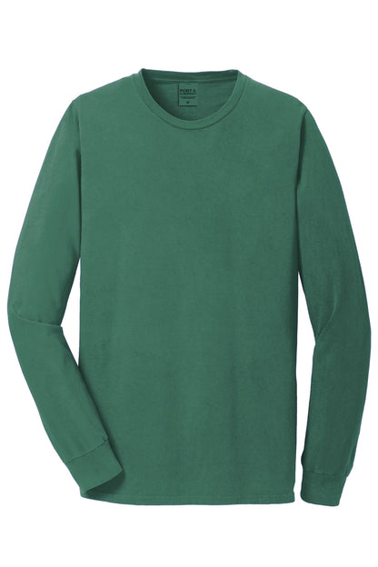 Port & Company Beach Wash Garment-Dyed Long Sleeve Tee PC099LS Nordic Green