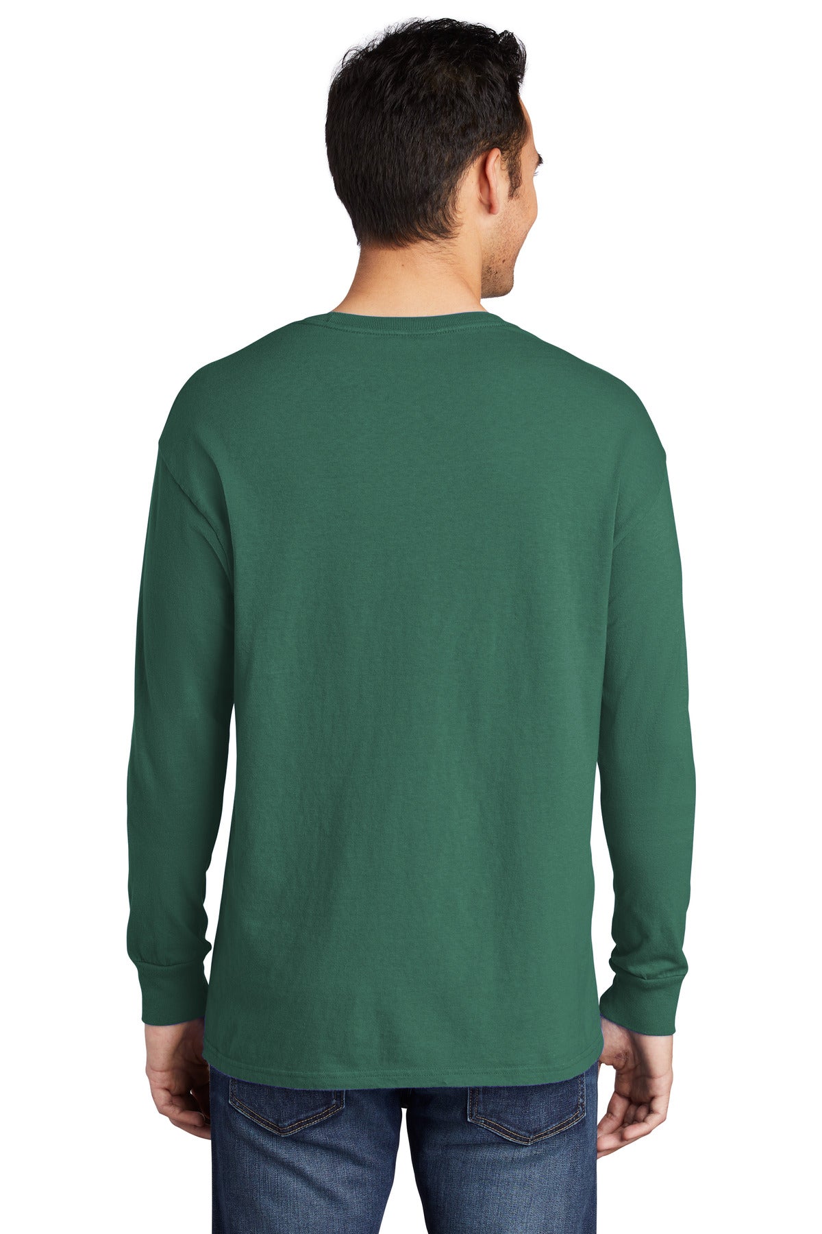 Port & Company Beach Wash Garment-Dyed Long Sleeve Tee PC099LS Nordic Green
