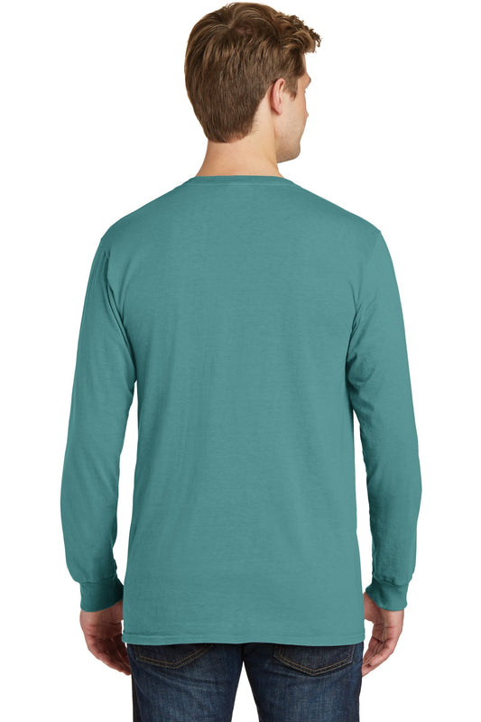 Port & Company Beach Wash Garment-Dyed Long Sleeve Tee PC099LS Peacock
