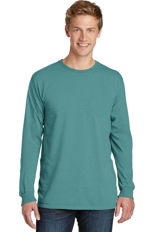 Port & Company Beach Wash Garment-Dyed Long Sleeve Tee PC099LS Peacock