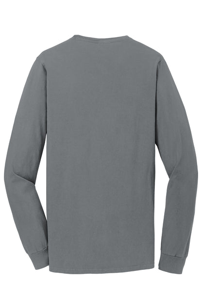 Port & Company Beach Wash Garment-Dyed Long Sleeve Tee PC099LS Pewter