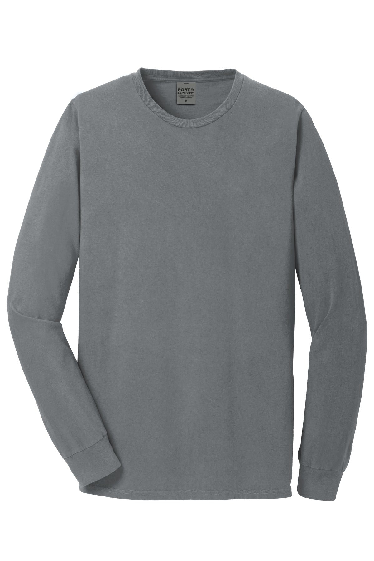 Port & Company Beach Wash Garment-Dyed Long Sleeve Tee PC099LS Pewter