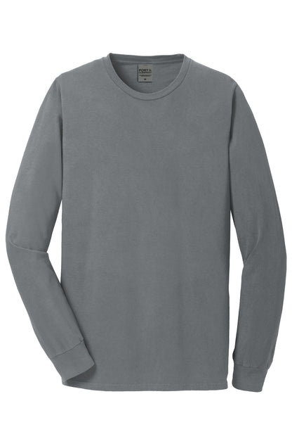 Port & Company Beach Wash Garment-Dyed Long Sleeve Tee PC099LS Pewter