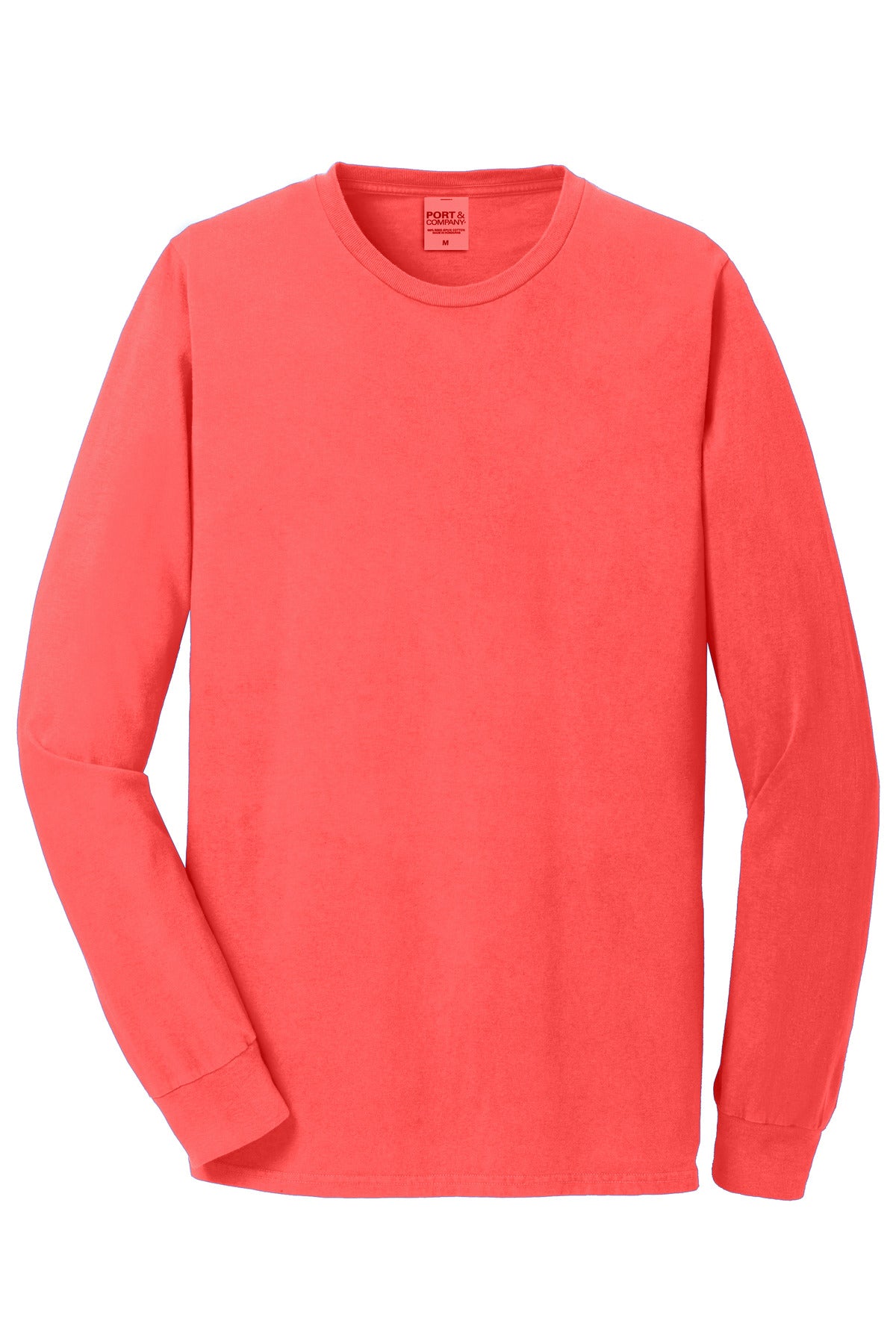 Port & Company Beach Wash Garment-Dyed Long Sleeve Tee PC099LS Poppy