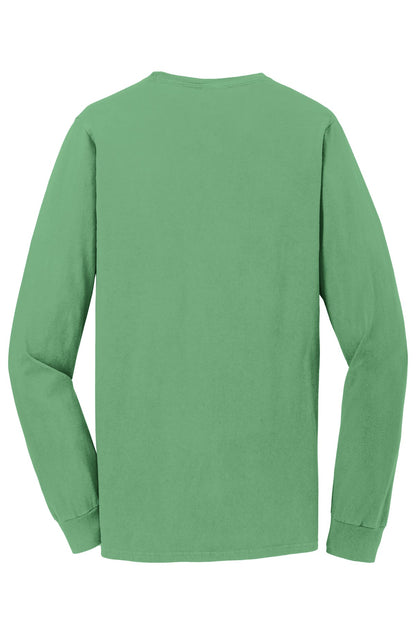 Port & Company Beach Wash Garment-Dyed Long Sleeve Tee PC099LS Safari