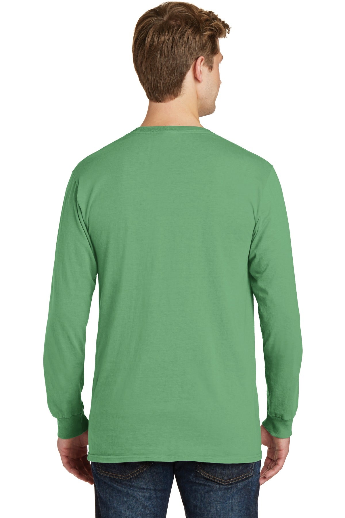 Port & Company Beach Wash Garment-Dyed Long Sleeve Tee PC099LS Safari