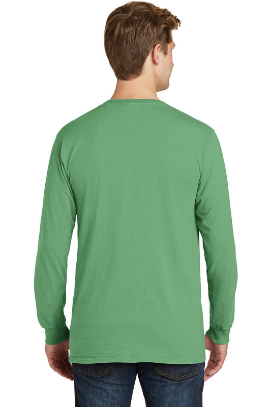 Port & Company Beach Wash Garment-Dyed Long Sleeve Tee PC099LS Safari