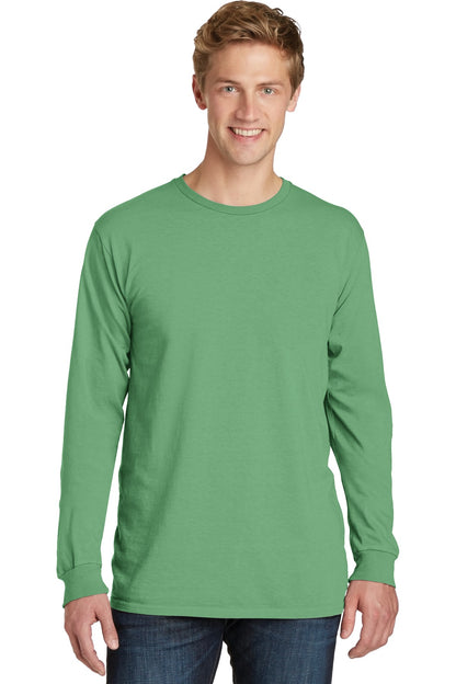 Port & Company Beach Wash Garment-Dyed Long Sleeve Tee PC099LS Safari