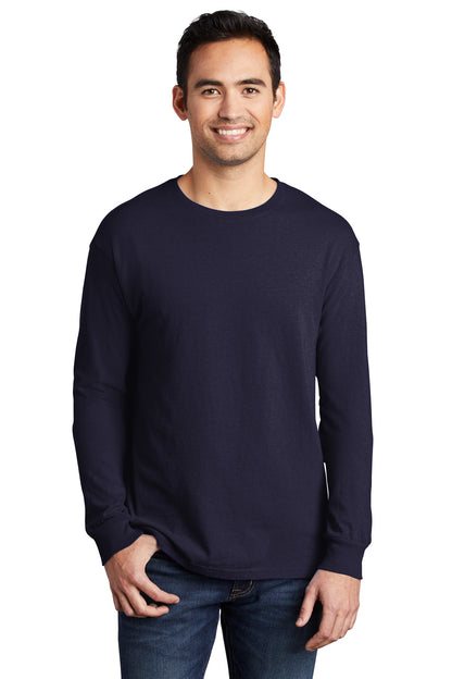 Port & Company Beach Wash Garment-Dyed Long Sleeve Tee PC099LS True Navy