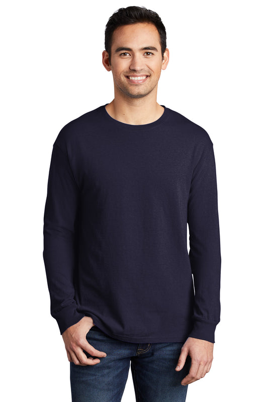 Port & Company Beach Wash Garment-Dyed Long Sleeve Tee PC099LS True Navy