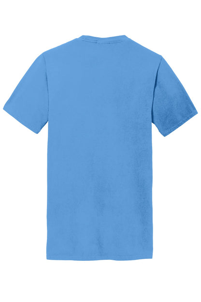 Port & Company Beach Wash Garment-Dyed Pocket Tee.  PC099P Blue Moon