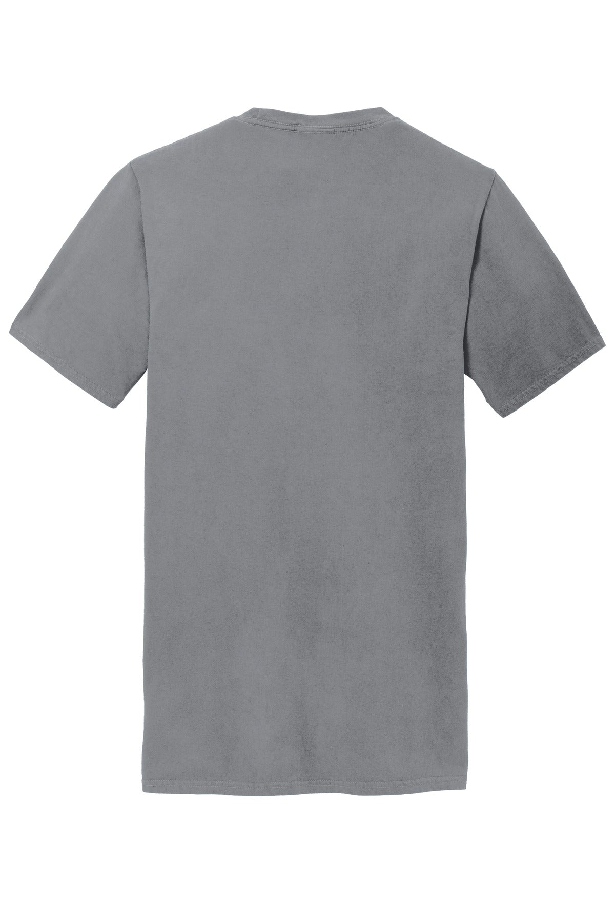 Port & Company Beach Wash Garment-Dyed Pocket Tee.  PC099P Pewter
