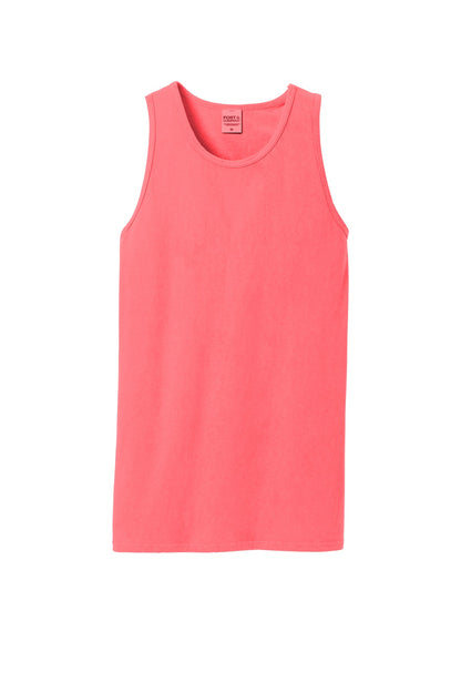 Port & Company Beach Wash Garment-Dyed Tank.  PC099TT Neon Coral