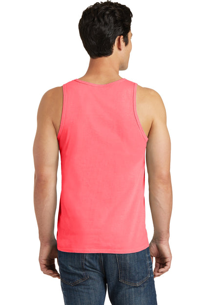 Port & Company Beach Wash Garment-Dyed Tank.  PC099TT Neon Coral