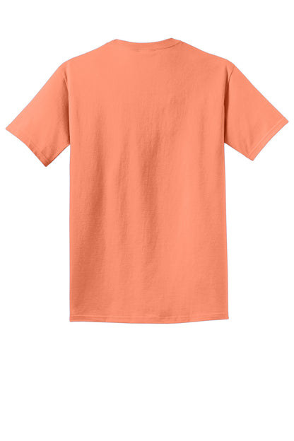 Port & Company Beach Wash Garment-Dyed Tee. PC099 Cantaloupe