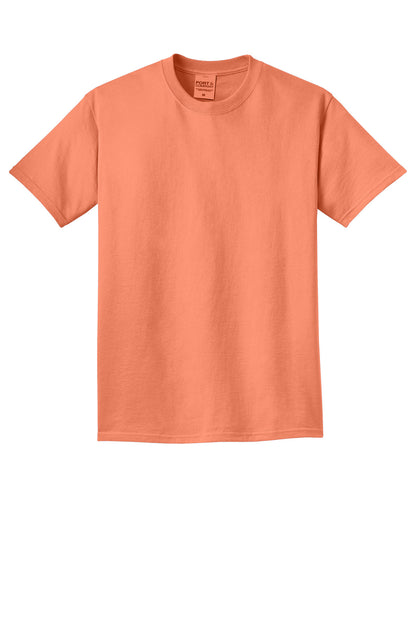 Port & Company Beach Wash Garment-Dyed Tee. PC099 Cantaloupe