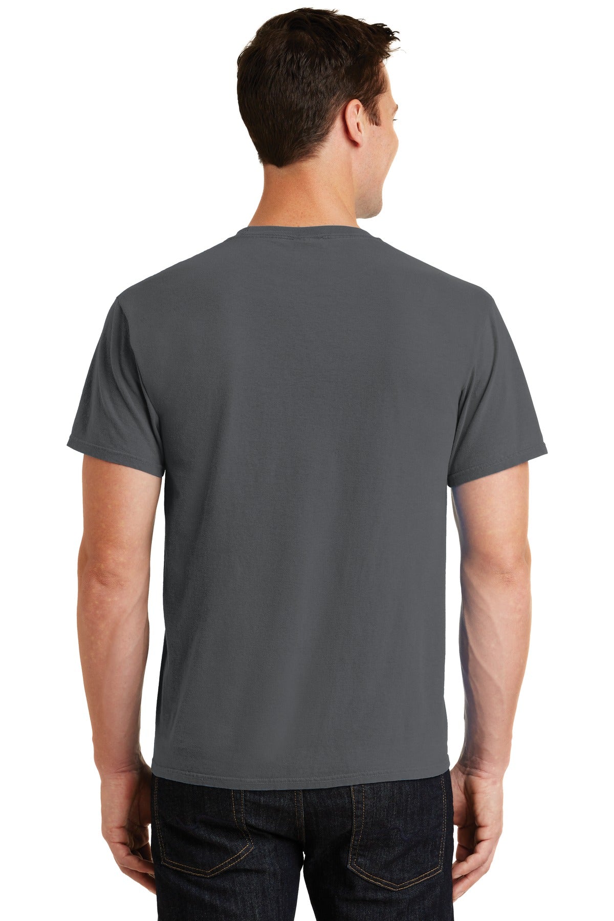 Port & Company Beach Wash Garment-Dyed Tee. PC099 Coal